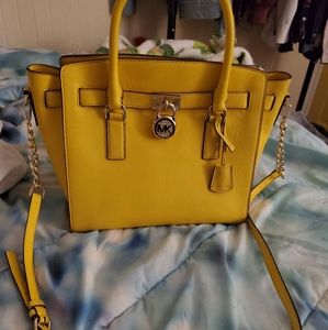 Yellow Michael Kors Purse